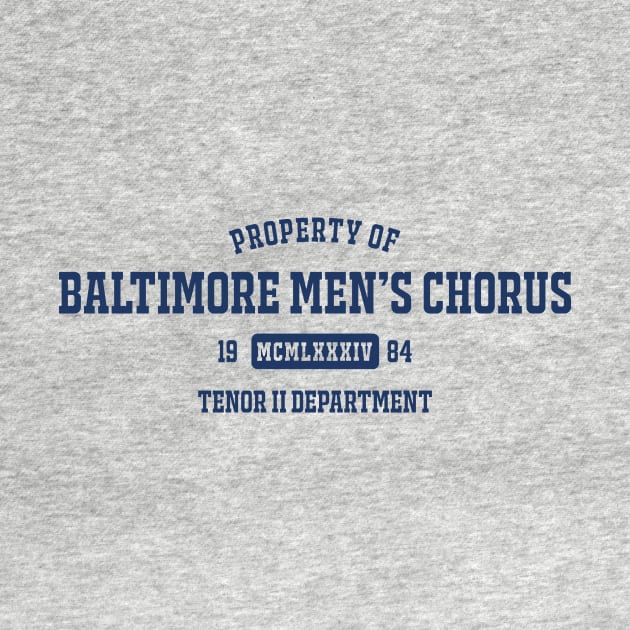 Athletic Shirt - Tenor II Navy by baltimoremenschorus